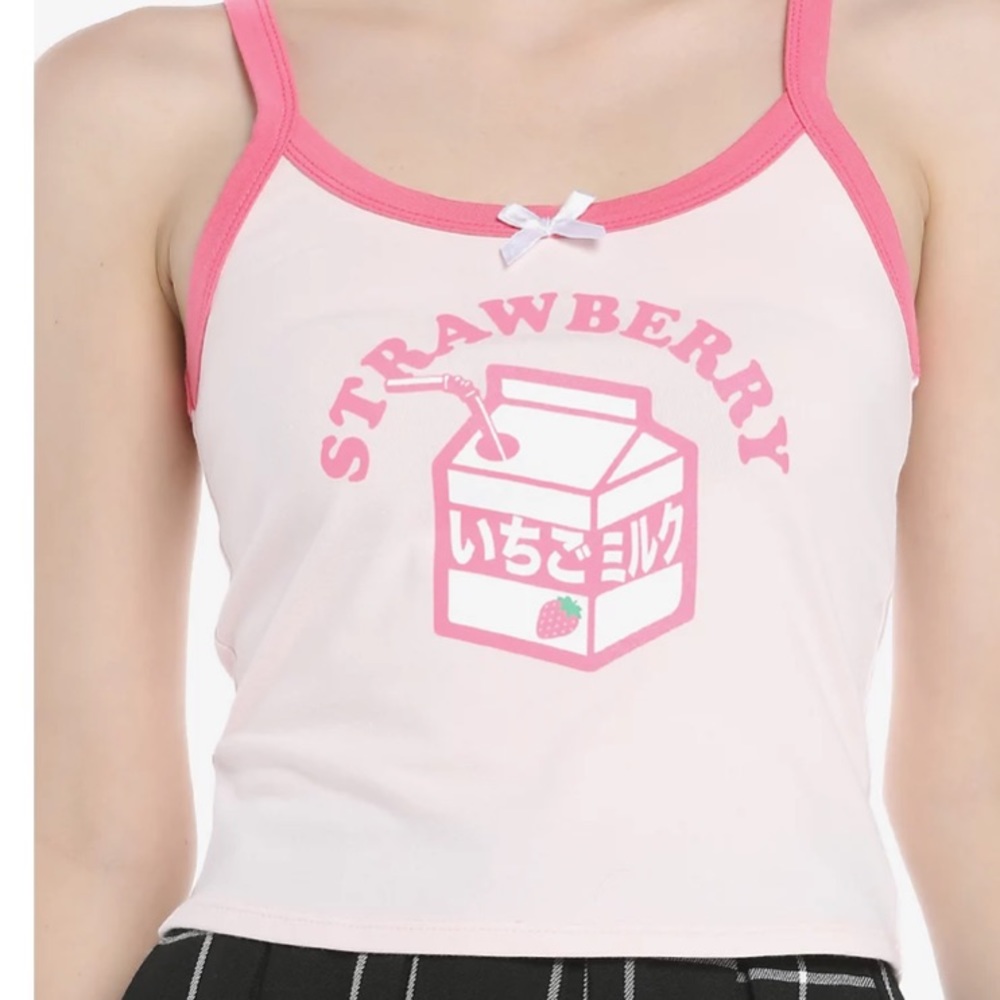 Strawberry Milk Girls Strappy Tank Top Hot Topic
